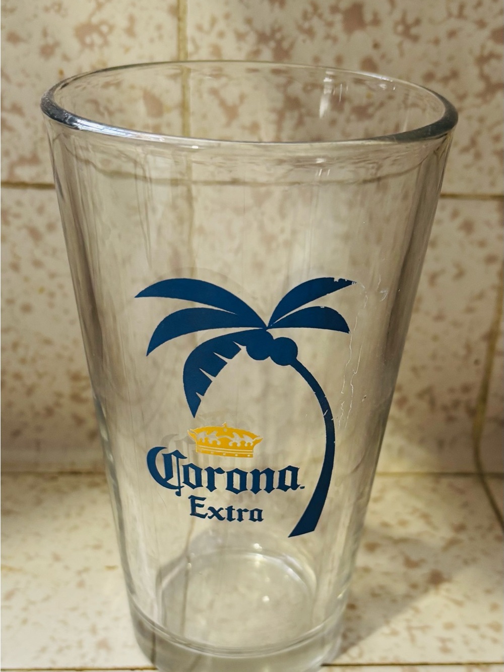 Vintage The Corona Extra Beer Glass Set of Two Pint